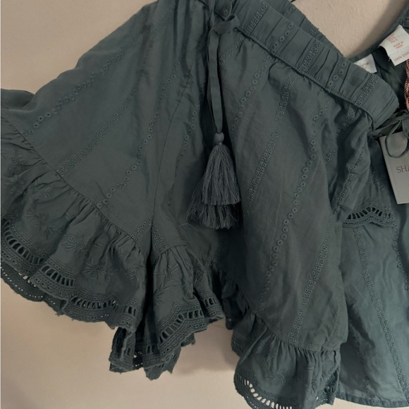 Shabby Chic Dark Gray Ruffle Pajama Set - Picture 4 of 5